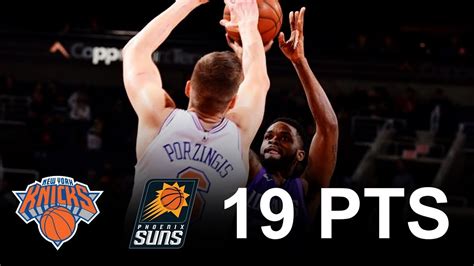 Kristaps Porzingis Full Highlights 2018.01.26 at Suns - 19 Pts, 7 Rebs ...