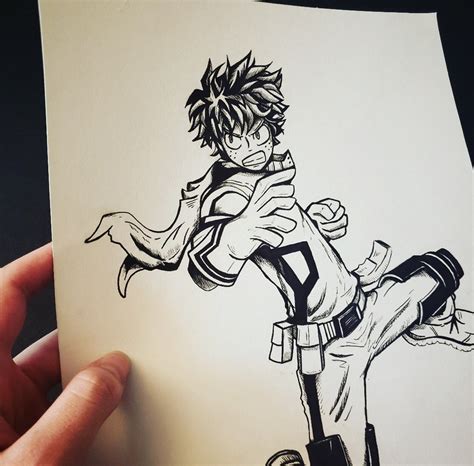 Izuku Midoriya Drawing | Etsy