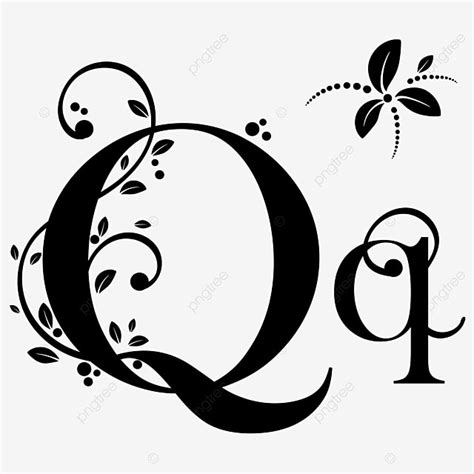 Q Font Vector Design Images, Font Letter Q Upper And Lower Case With ...