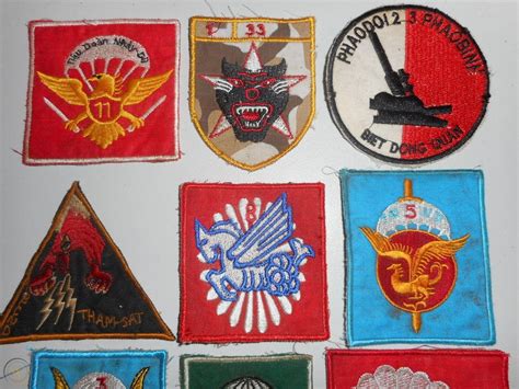 ARVN AIRBORNE - South Vietnam War Patches - Patch Lot of 9 - PARATROOPERS - 1536 | #1849496158