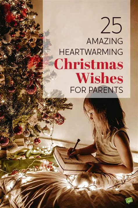 25 Amazing Heartwarming Christmas Wishes for Parents