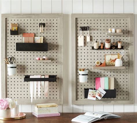 Create Pegboard Organization System | Pottery Barn Pegboard Craft Room ...