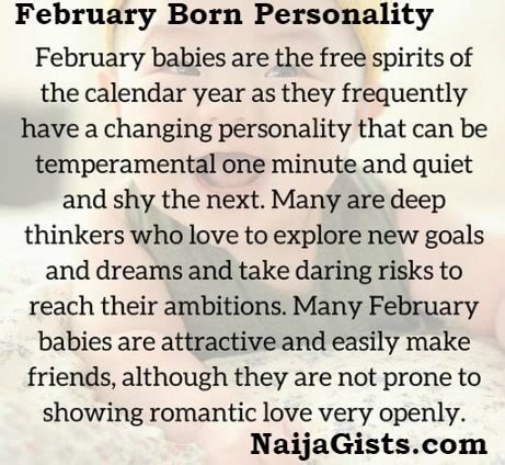 February Born Baby, People Facts: Love Life, Personality Traits ...