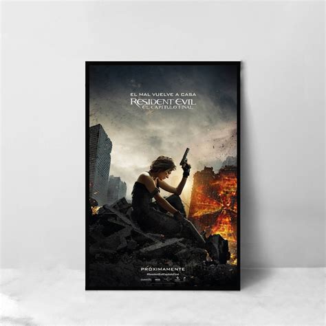 Resident Evil Movie Poster High Quality Canvas Art Print - Etsy