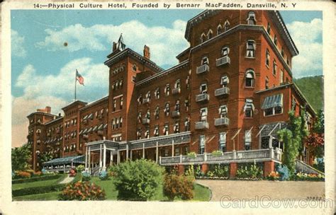 Physical Culture Hotel, Founded by Bernarr MacFadden Dansville, NY Postcard