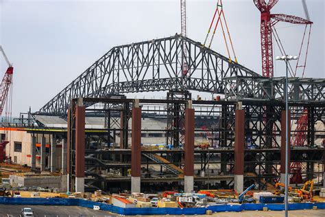 Texas Rangers: NEW PHOTOS: Globe Life Field reaches construction ...