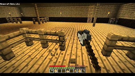 Minecraft - Lets Build A Barn - Part 2 - Interior - YouTube