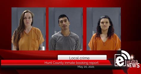 Hunt County Sheriff inmate booking report || May 20, 2021