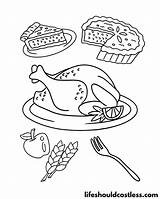 Thanksgiving Cooked Turkey Coloring Pages sketch template