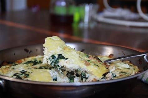 Frittata with spinach, pancetta & ricotta (a Barefoot Contessa makeover) - Foodlets