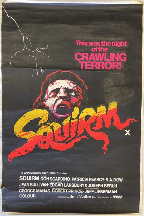 Lot 128 - SQUIRM FILM POSTER.