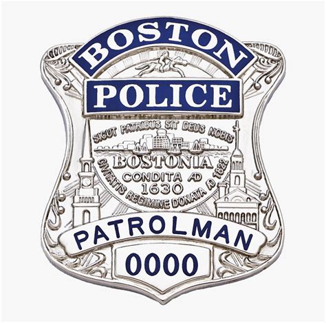 Transparent Police Badge Png - Boston Police Department Badge, Png Download - kindpng