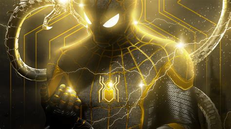 Black Spider Man Spider-Man No Way Home HD desktop wallpaper : Widescreen : High Definition ...