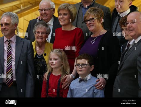 Snp leader nicola sturgeon family scottish parliament in edinburgh hi-res stock photography and ...