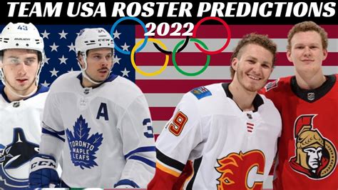 2022 Team USA Olympic Hockey Roster Predictions - YouTube