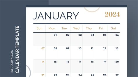 January 2024 Calendar Free Google Docs Template - gdoc.io