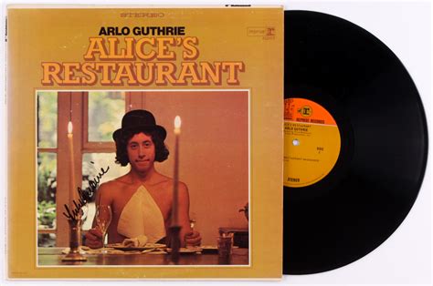 Arlo Guthrie Signed "Alice's Restaurant" Vinyl Record Album Cover (JSA COA) | Pristine Auction