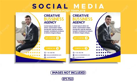 Premium Vector | Social media template themed marketing business