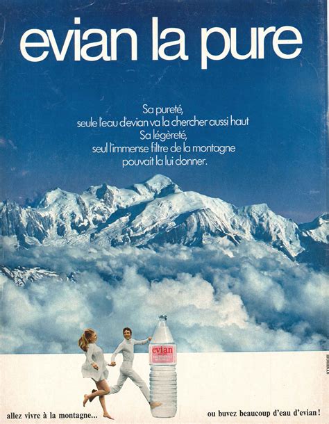 Evian. Paris Match n°1167 du 18 septembre 1971. | Evian, Water, Vintage food posters