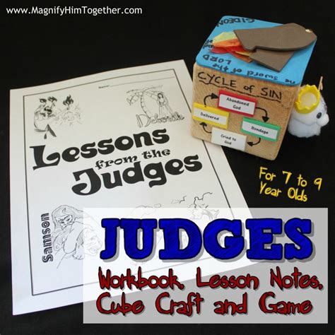 Judges – Workbook, Lesson Notes, Cube Craft and Game – Magnify Him Together