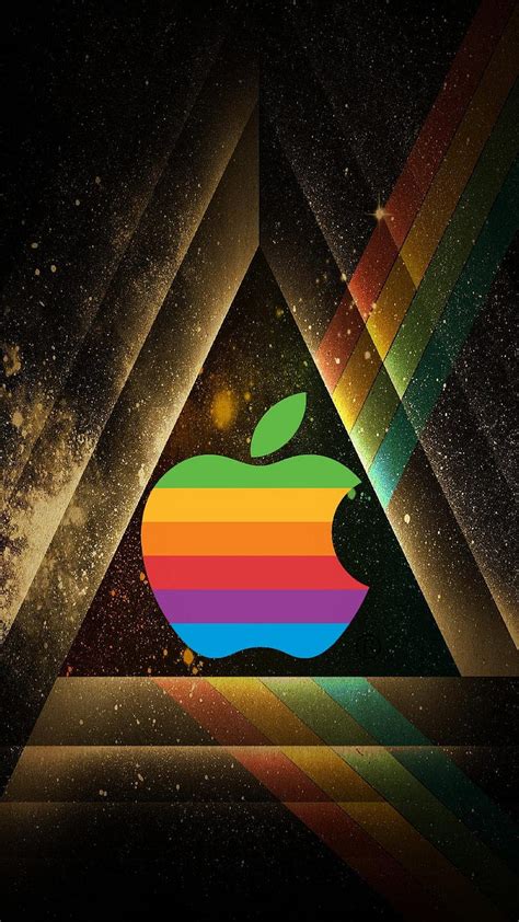 Apple logo, abstract, amazing, colors, cool, effect, paint, rainbow, HD ...