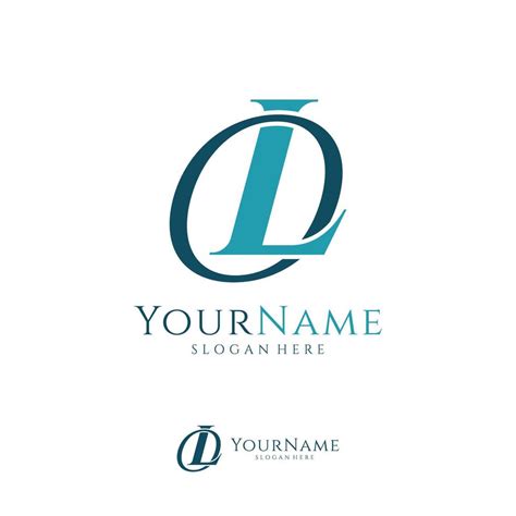 Letter LO Logo Design Template. Initial LO logo concept vector ...