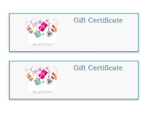 free christmas gift certificate template customize online download - free christmas gift ...