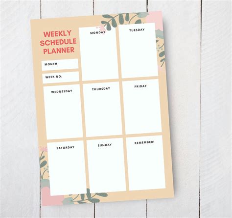 Weekly Planner Printable Minimalist Weekly Planner Aesthetic | Etsy