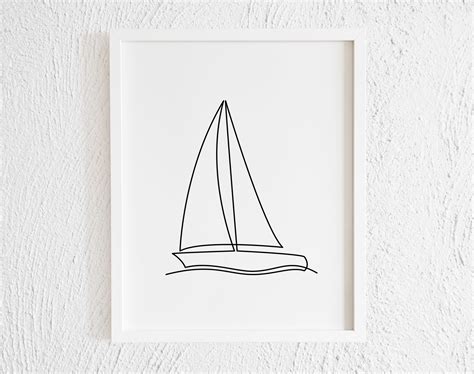 Sailing Boat Drawing