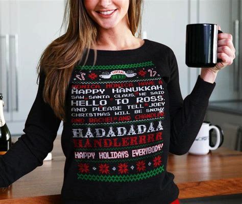 Friends tv show christmas sweater, Monica monica have a happy Hanukkah sweatshirt , friends ...