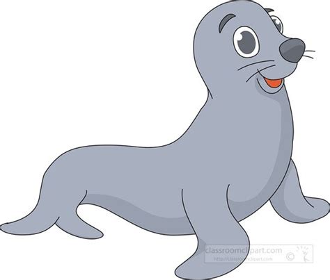 Seal Clipart-seal smiling cartoon clipart