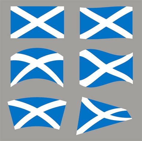 Premium Vector | Scotland flag shapes vector graphic pack