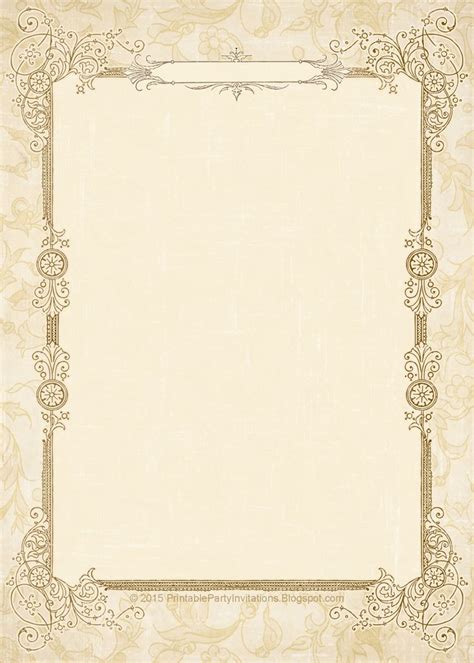 FREE Printable Vintage Wedding Invitations