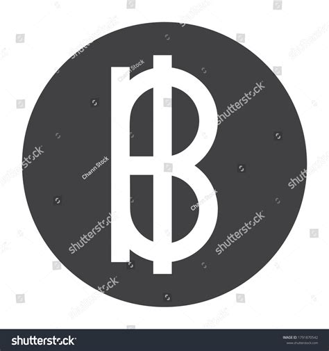 Thai Baht Sign Currency Symbol Icon Stock Vector (Royalty Free ...