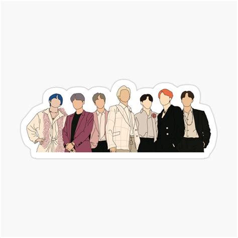 'BTS Boy With Luv' Sticker by serendipityarts in 2020 | Bts boys ...