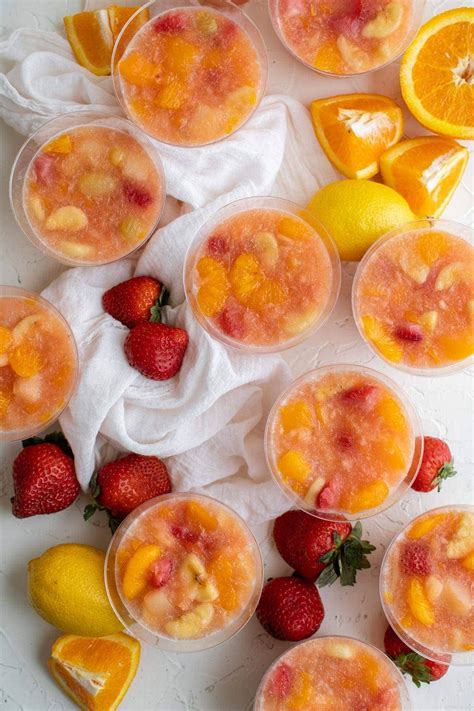 Slushy Frozen Fruit Cups Recipe | YellowBlissRoad.com