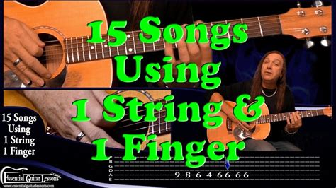 15 1 String Guitar Songs – Beginners Guitar Songs – Easy Songs to Play ...