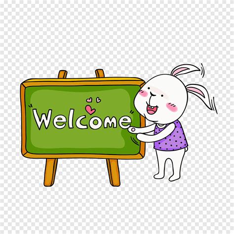 Free download | Cartoon Illustration, Welcome blackboard, love, white ...