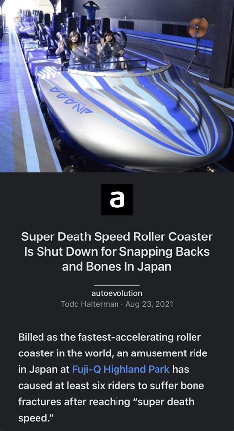 DAE [Do Dodonpa] being renamed to [Super Death Speed Roller Coaster ...