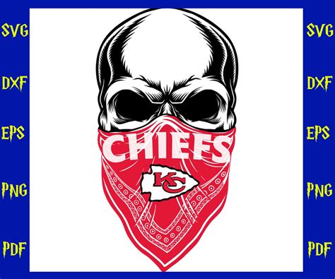 Kansas City Chiefs Skull Svg Sport Svg Kansas City Chiefs | Etsy