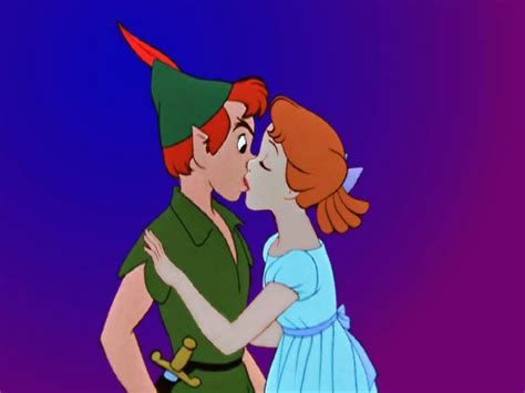 Wendy kisses Peter by lisardo on DeviantArt