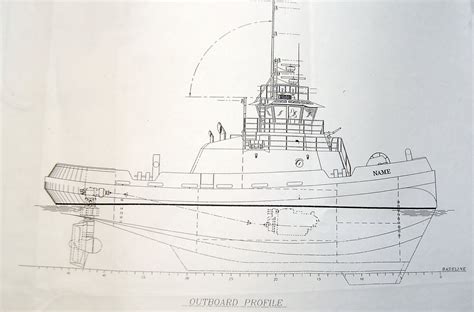 Tugboat Marshall Foss Blueprint | More detail on the blog: A… | Flickr