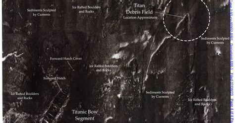 New Map Shows Titan Submersible Debris’s Proximity to Titanic Wreck ...