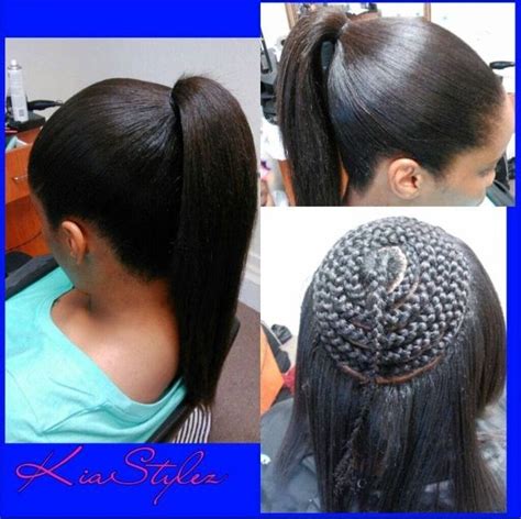 Sew in ponytail - Black Hair Information Community | Weave hairstyles, Natural hair styles, Sew ...