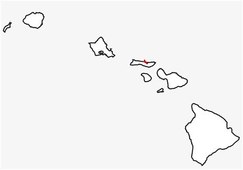 Hawaii Outline Road Map