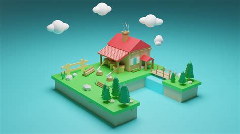 Isometric House Low Poly 3D Model - TurboSquid 1864782