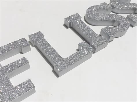 Glitter Wooden Letters Glam Wall Decor Bling Name Sign - Etsy