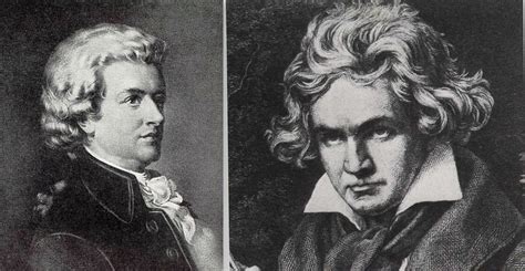 compare mozart and beethoven