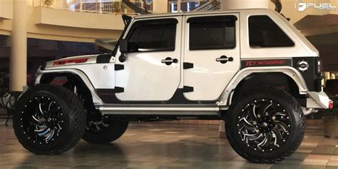 Jeep Wrangler w/ 24x16 Fuel Cleaver D239 Wheels and Tires - WheelsASAP