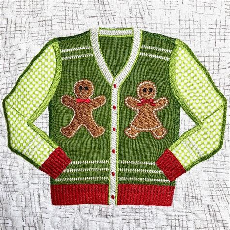 Ugly Christmas Sweaters for Machine Embroidery – Fabric Confetti